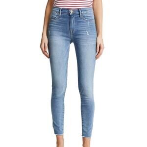Frame Le High size 28 Skinny Jeans Gusset Step Skinny Light Wash Jeans